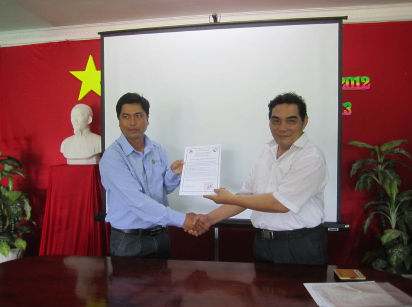 Chứng nhận VietGAP Công ty TNHH Vĩnh Thuận
