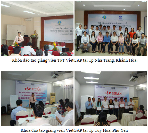Đào tạo tuyển chọn giảng viên ToT VietGAP và đánh giá viên VietGAP theo Quy phạm thực hành nuôi trồng thủy sản tốt